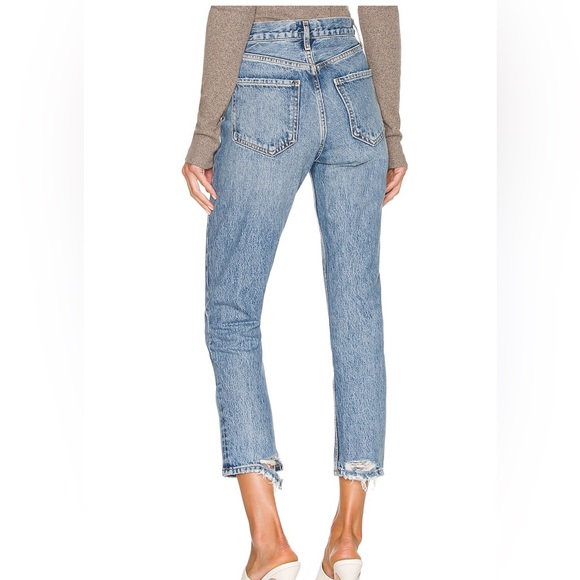 Agolde Riley High Rise Straight Crop - Picture 2 of 7